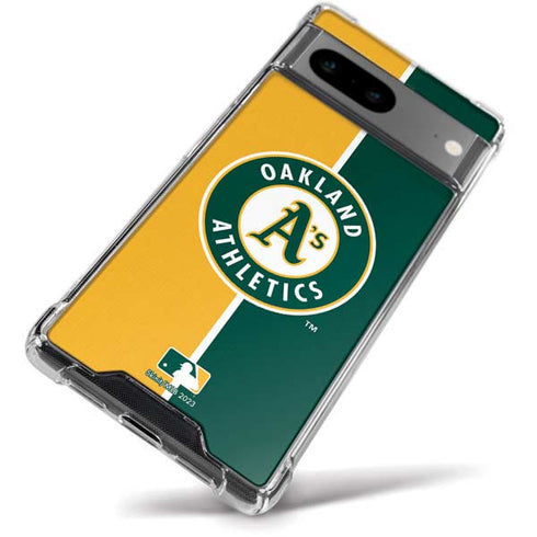 MLB Oakland Athletics Split Google Pixel 8a Clear Case